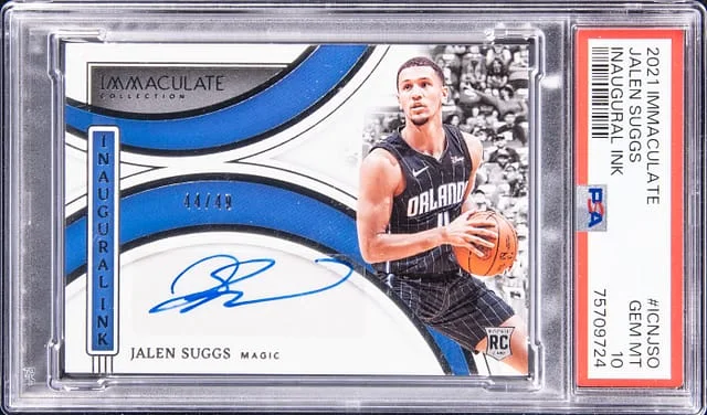 2021-22 Panini Immaculate Jalen Suggs Inaugural Ink #ICNJSO card image