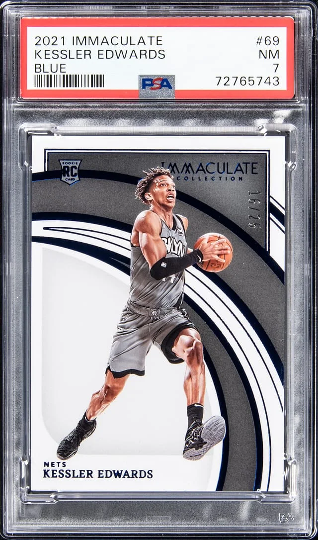 2021-22 Panini Immaculate Kessler Edwards Blue #69 card image