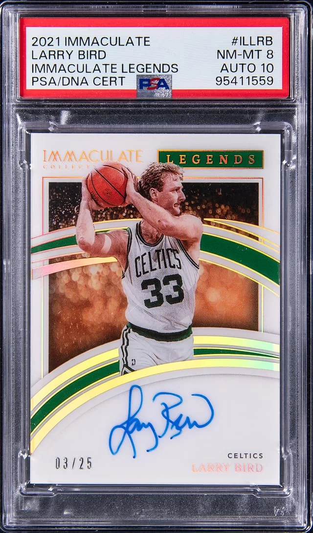 2021-22 Panini Immaculate Larry Bird Legends #IL-LRB card image