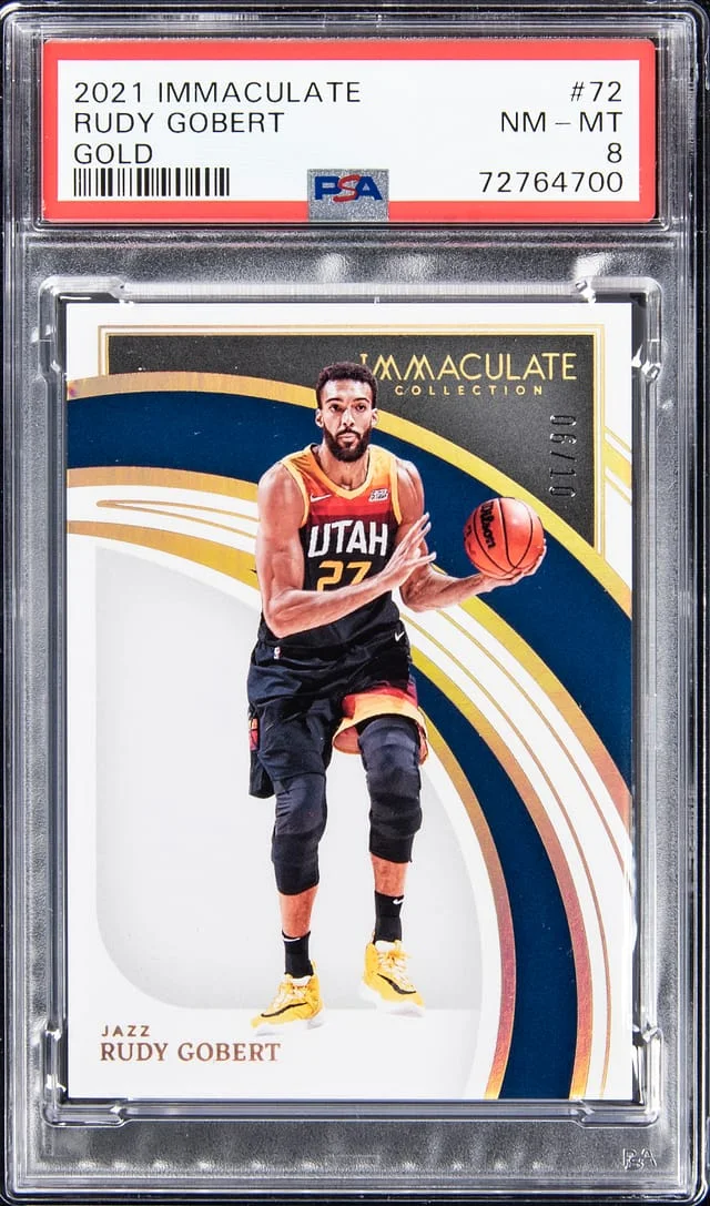 2021-22 Panini Immaculate Rudy Gobert Gold #72 card image
