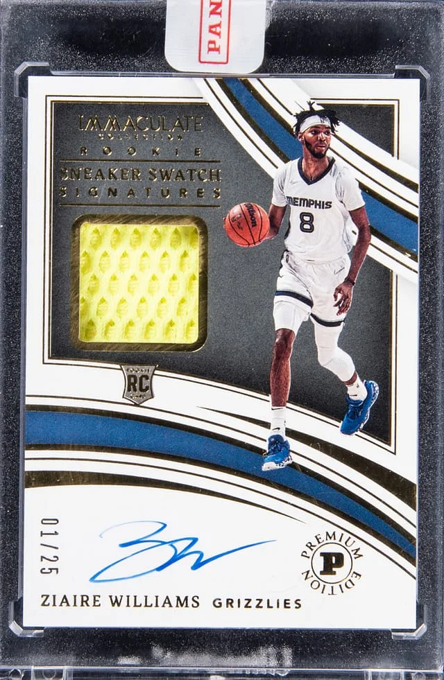 2021-22 Panini Immaculate Ziaire Williams Sneaker Swatch Signatures Premium Edition #RSS-ZWL card image