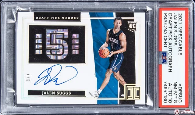 2021-22 Panini Impeccable Jalen Suggs Draft Pick Autograph #DP-SUG card image