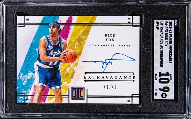 2021-22 Panini Impeccable Rick Fox Extravagance Autographed #EA-RFX card image