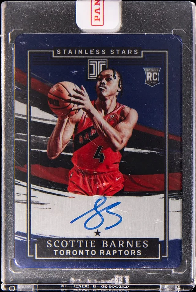 2021-22 Panini Impeccable Scottie Barnes Stainless Stars #SASBA card image