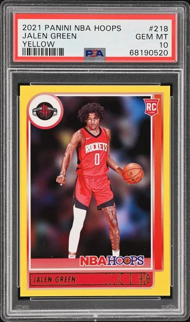 2021-22 Panini Jalen NBA Hoops Yellow #218 card image