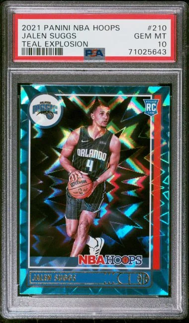 2021-22 Panini Jalen Suggs NBA Hoops Teal Explosion #210 card image