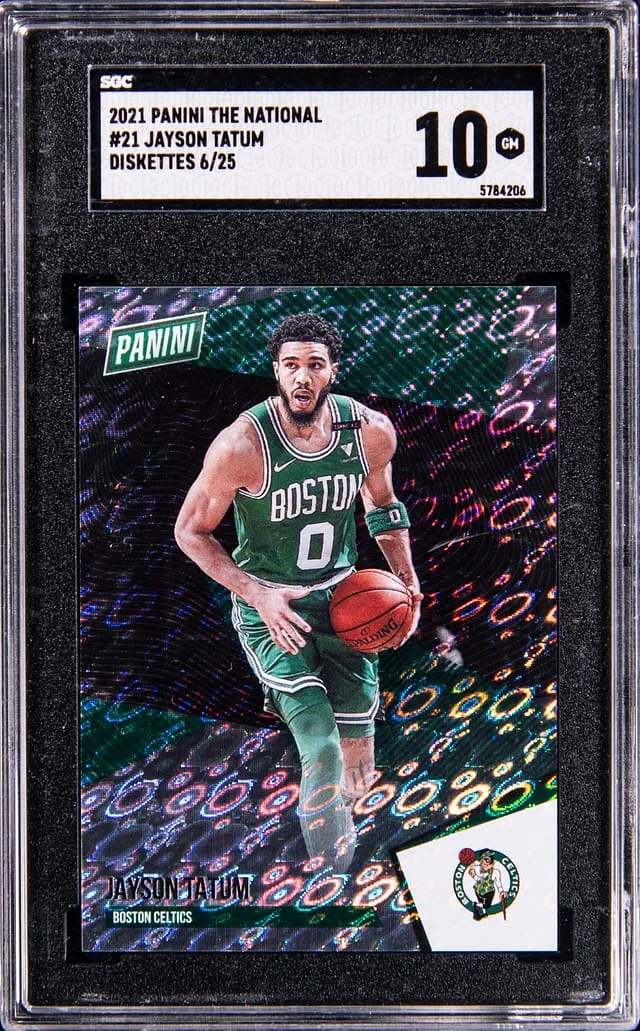2021-22 Panini Jayson Tatum The National Diskettes #21 card image