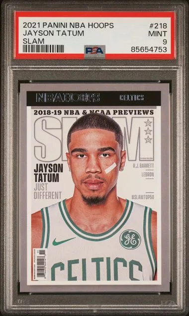 2021-22 Panini Jayson Tatum NBA Hoops Slam #218 card image