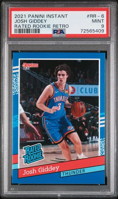 2021-22 Panini Josh Giddey Instant Rated Retro #RR-6 card image