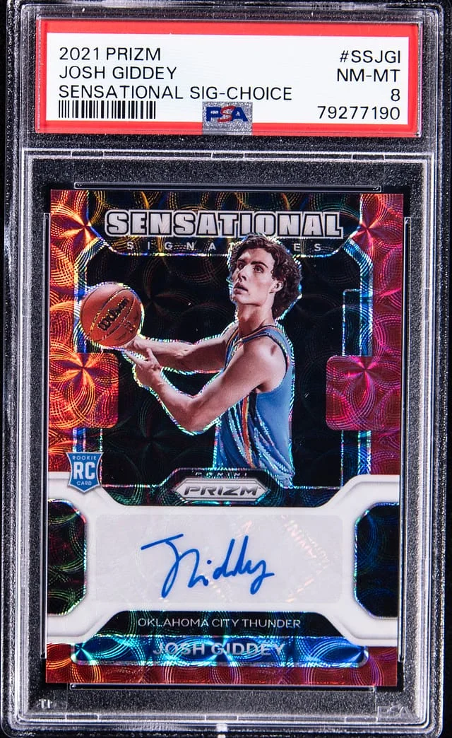 2021-22 Panini Josh Giddey Sensational Signature Choice Prizm #SS-JGI card image