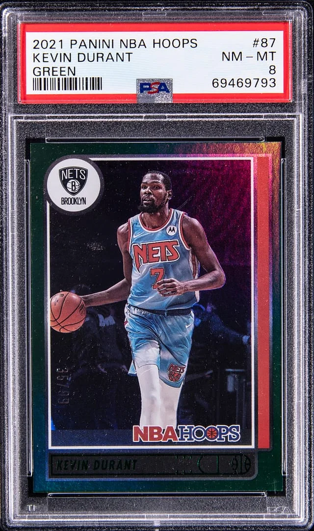 2021-22 Panini Kevin Durant NBA Hoops Green #87 card image
