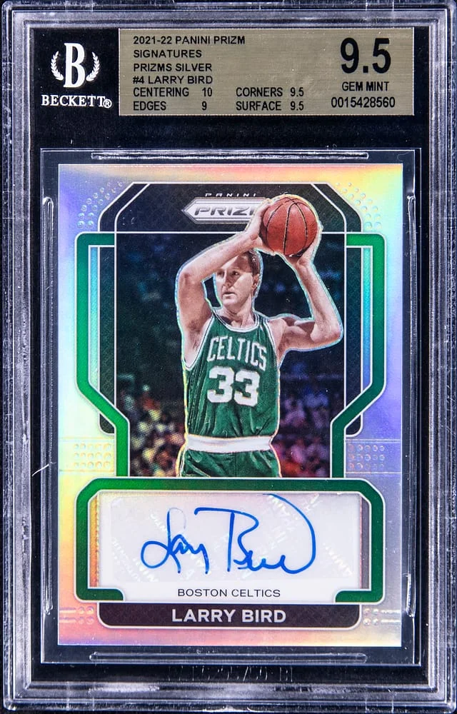 2021-22 Panini Larry Bird Silver Prizms #SG-LBD card image