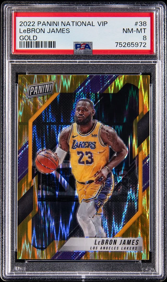2021-22 Panini LeBron James National VIP Gold #38 card image