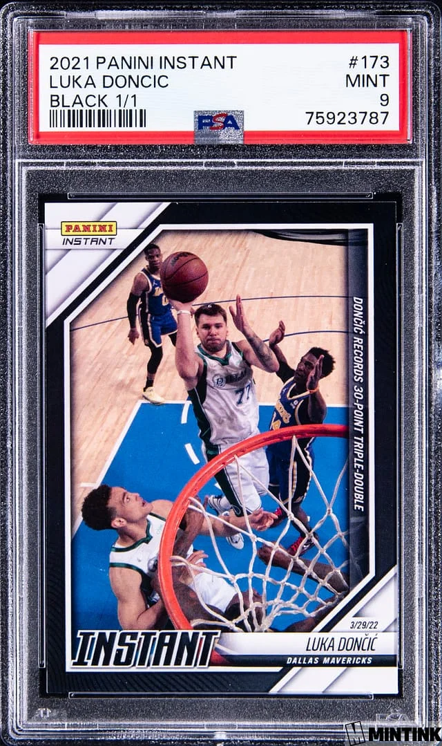 2021-22 Panini Luka Doncic Instant Black #173 card image