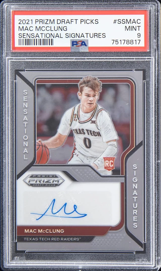 2021-22 Panini Mac McClung Draft Picks Sensational Signatures #SS-MAC card image