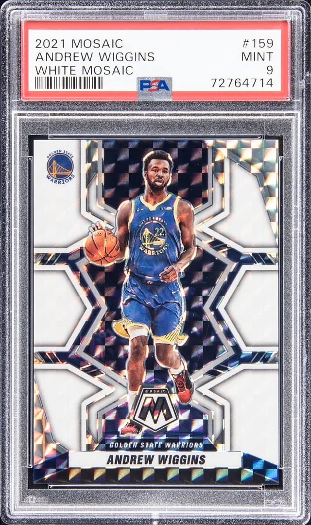 2021-22 Panini Mosaic Andrew Wiggins White #159 card image