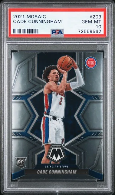 2021-22 Panini Mosaic Cade Cunningham #203 card image