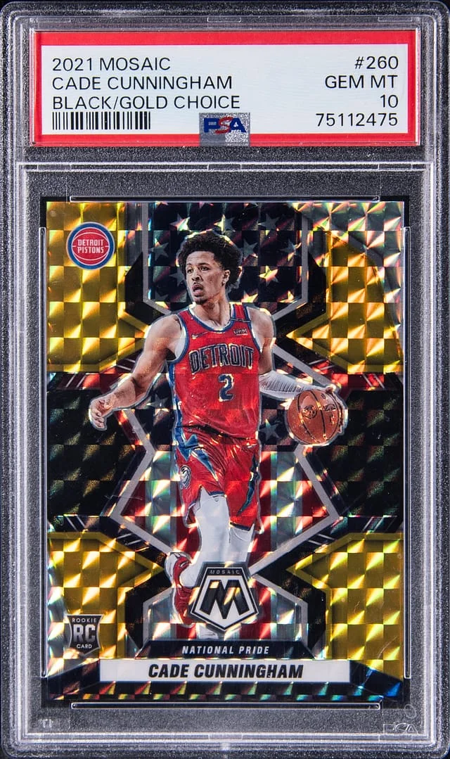 2021-22 Panini Mosaic Cade Cunningham Silver #260 card image