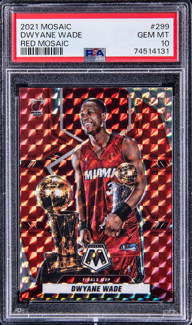 2021-22 Panini Mosaic Dwyane Wade Red #299 card image