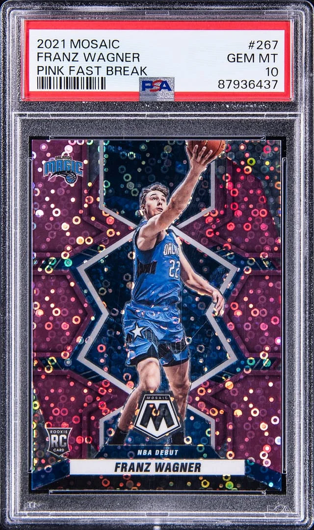 2021-22 Panini Mosaic Franz Wagner Pink Fast Break #267 card image