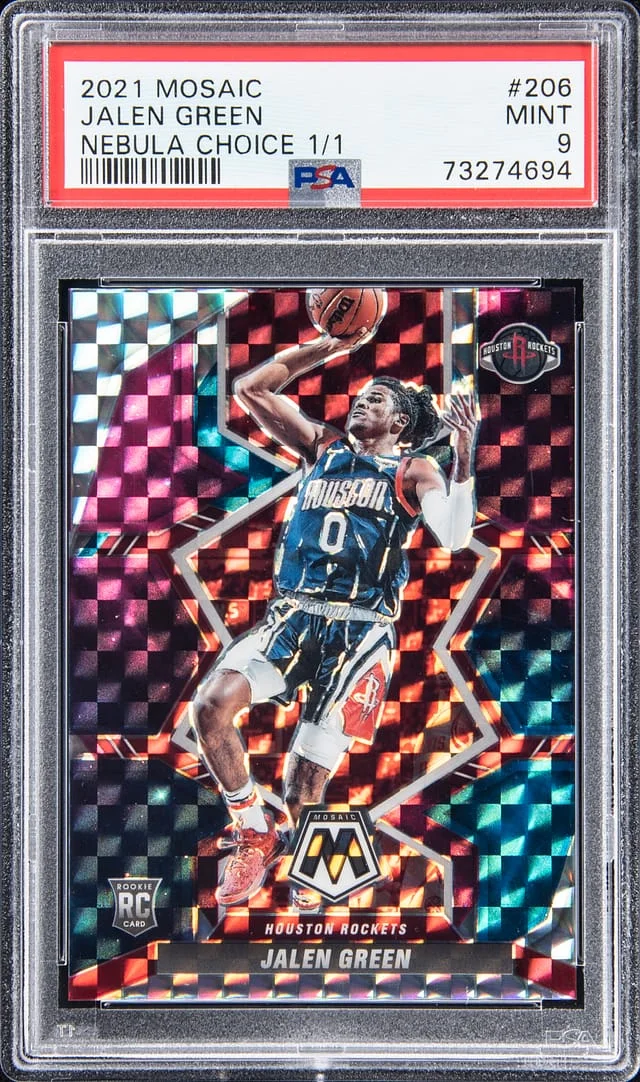 2021-22 Panini Mosaic Jalen Green Mosaic #206 card image