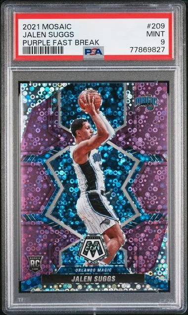 2021-22 Panini Mosaic Jalen Suggs Purple Fast Break #209 card image