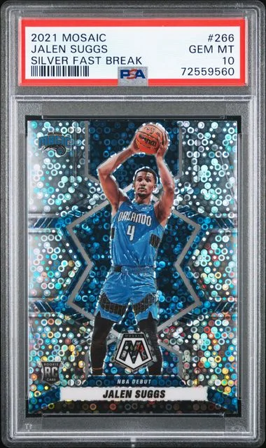 2021-22 Panini Mosaic Jalen Suggs Silver Fast Break #266 card image