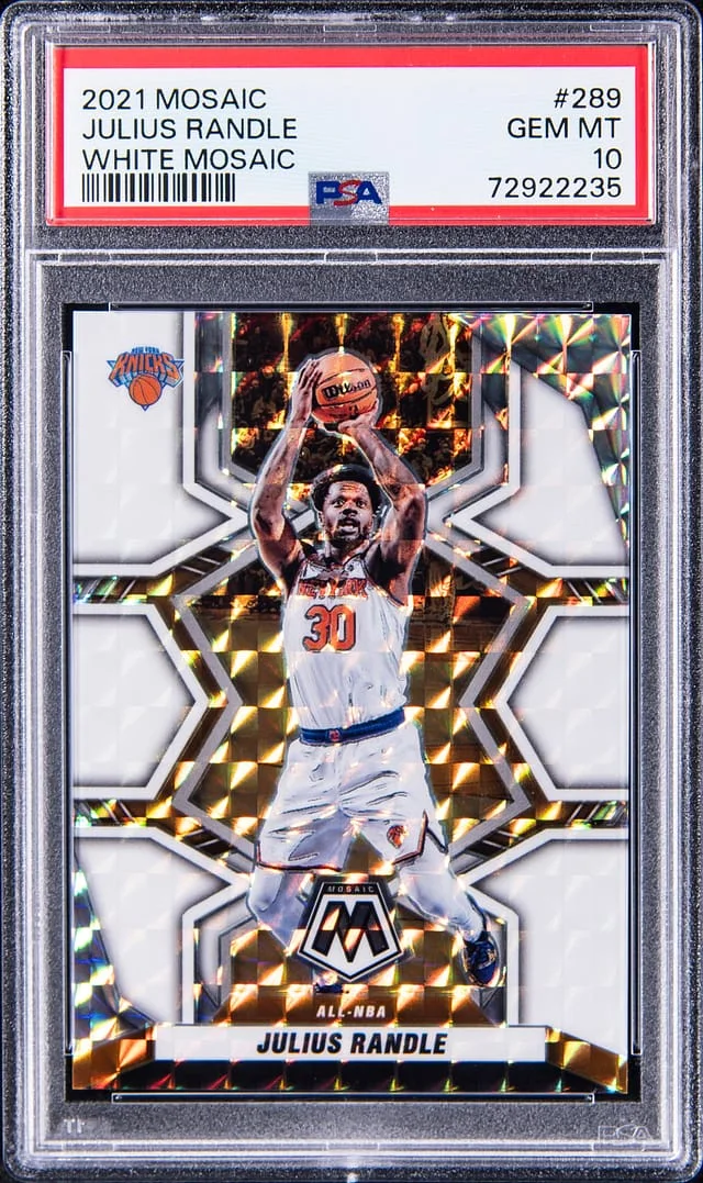 2021-22 Panini Mosaic Julius Randle White Mosaic #289 card image
