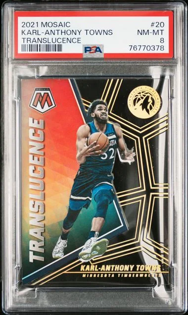 2021-22 Panini Mosaic Karl-Anthony Towns Translucence #20 card image