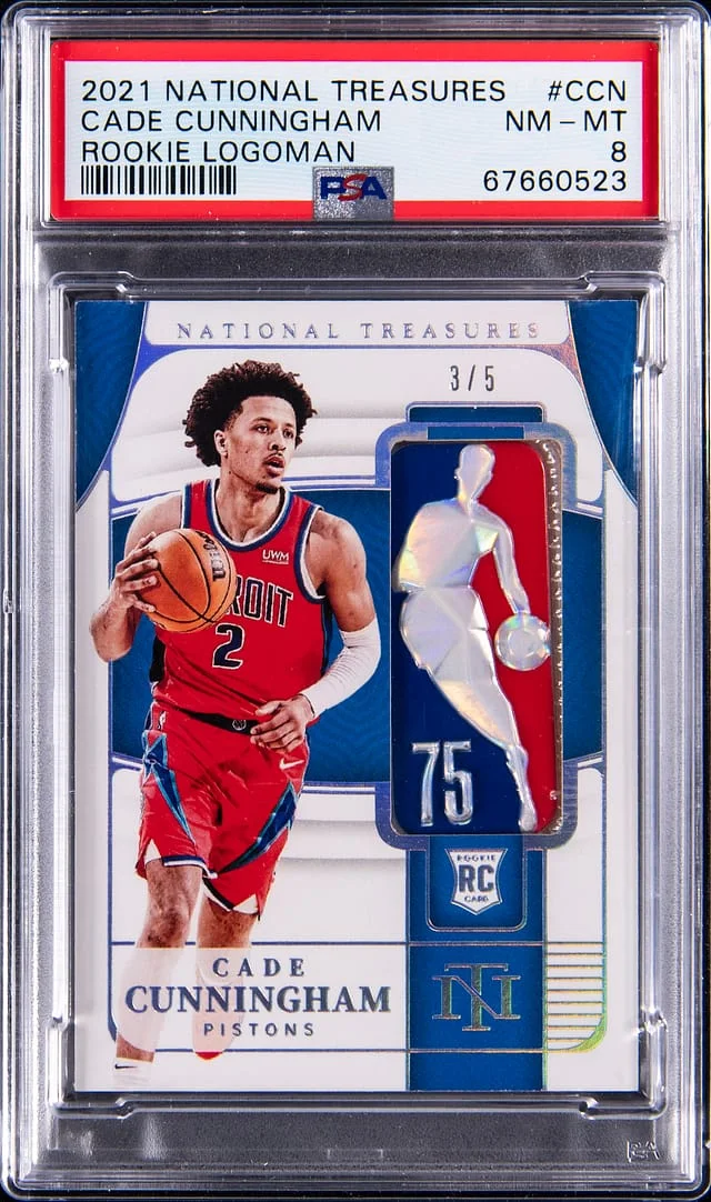 2021-22 Panini National Treasures Cade Cunningham Logoman #RL-CCN card image