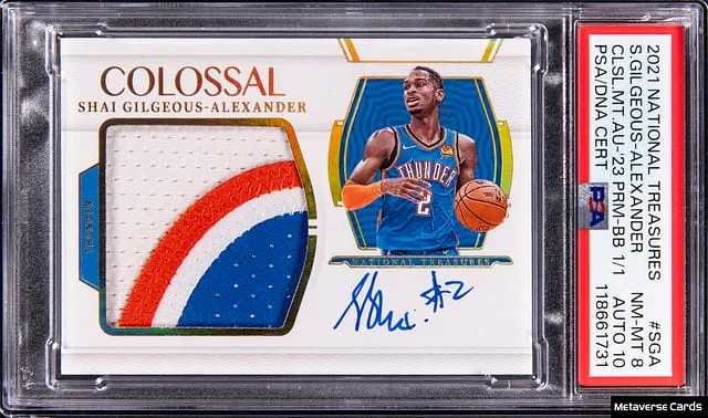 2021-22 Panini National Treasures Colossal Material Autographs '23 Black Box #CM #no-number card image