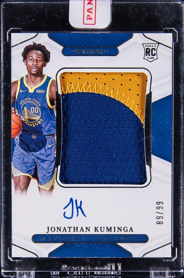 2021-22 Panini National Treasures Jonathan Kuminga Patch Autographs #119 card image