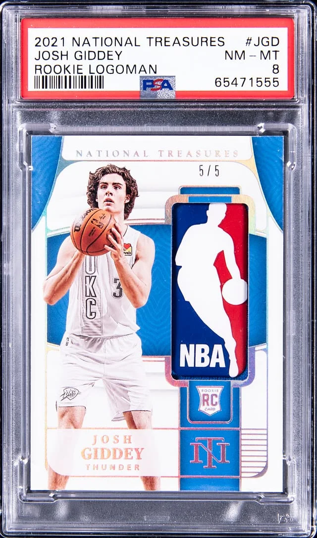 2021-22 Panini National Treasures Josh Giddey Logoman #RL-JGD card image