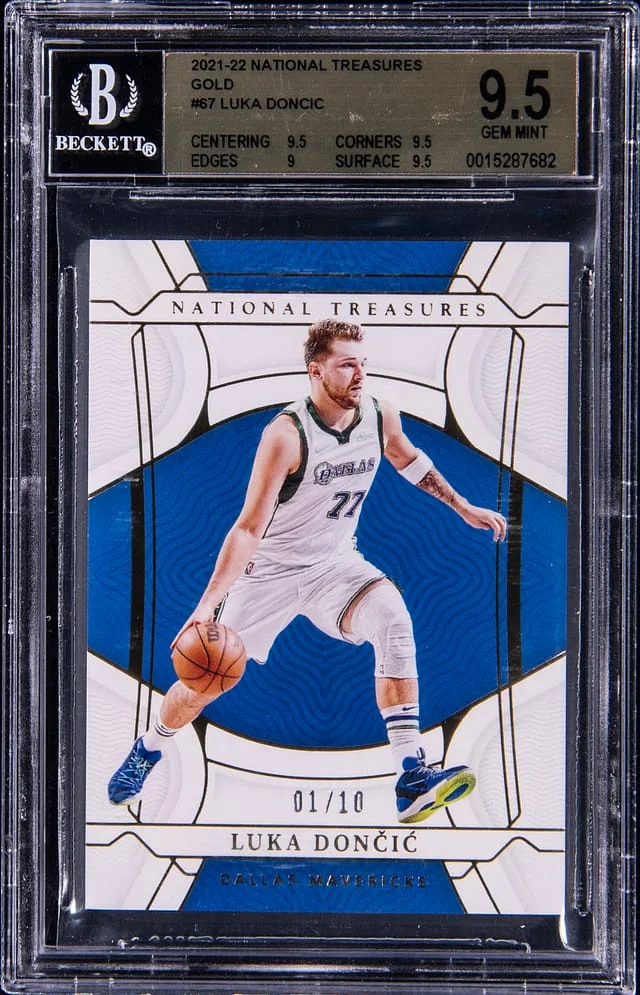 2021-22 Panini National Treasures Luka Doncic Gold #67 card image