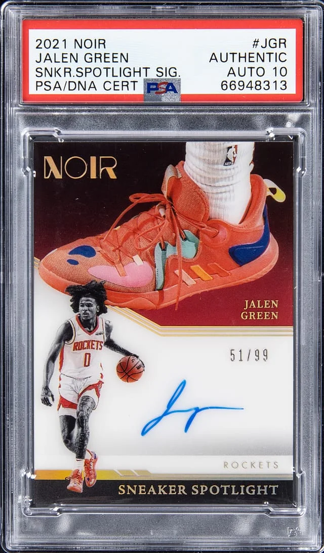 2021-22 Panini Noir Jalen Sneaker Spotlight Signatures #JGR card image