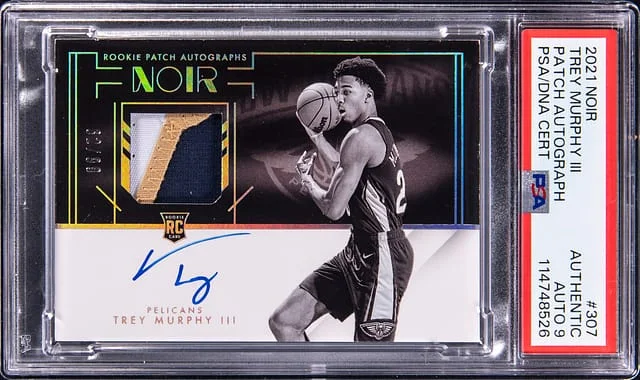 2021-22 Panini Noir Trey Murphy III Patch Autograph #307 card image