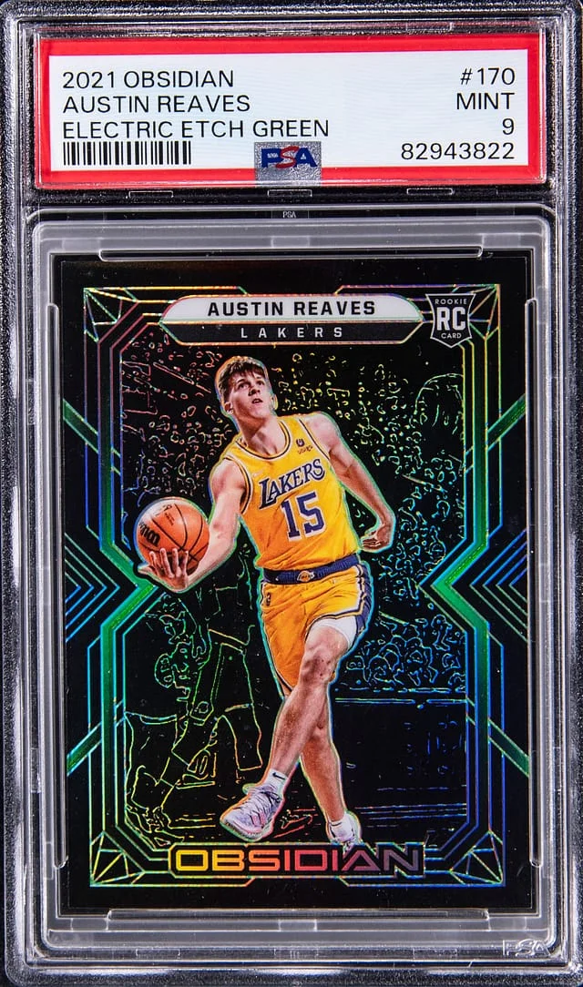 2021-22 Panini Obsidian Austin Reaves Electric Etch Asia #170 card image