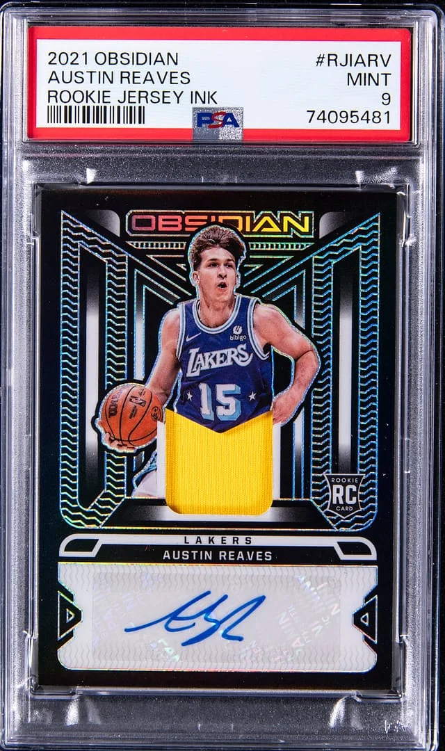 2021-22 Panini Obsidian Austin Reaves Jersey Ink #RJIARV card image