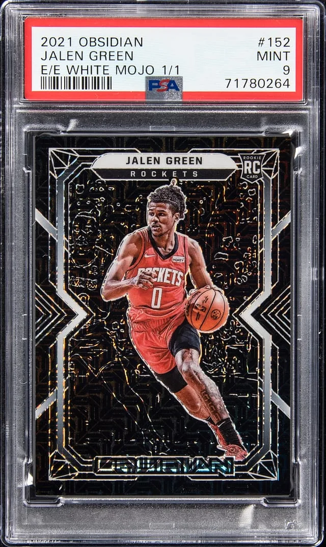 2021-22 Panini Obsidian Jalen Electric Etch White Mojo #152 card image