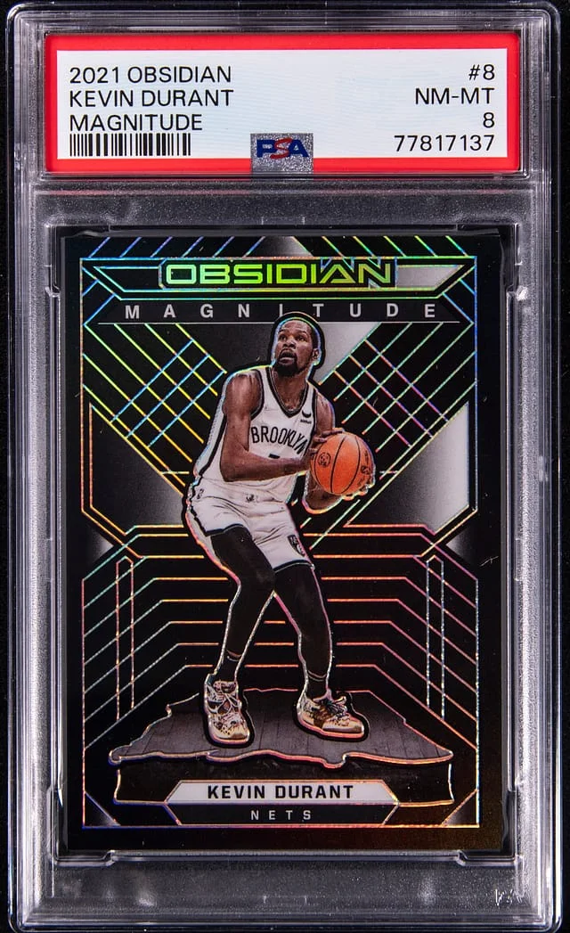2021-22 Panini Obsidian Kevin Durant Magnitude #8 card image