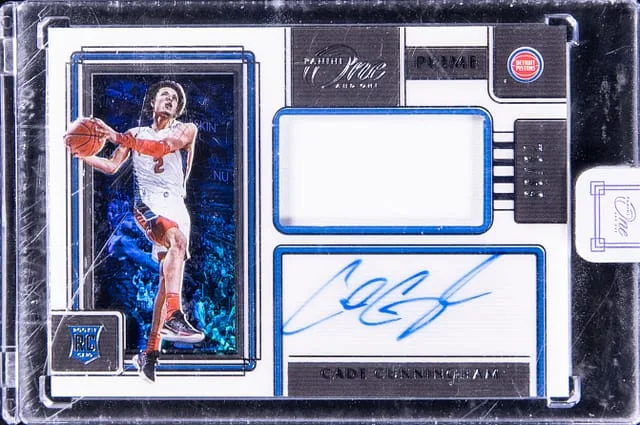 2021-22 Panini One and One Cade Cunningham Prime Jersey Autographs #PR-CGM card image