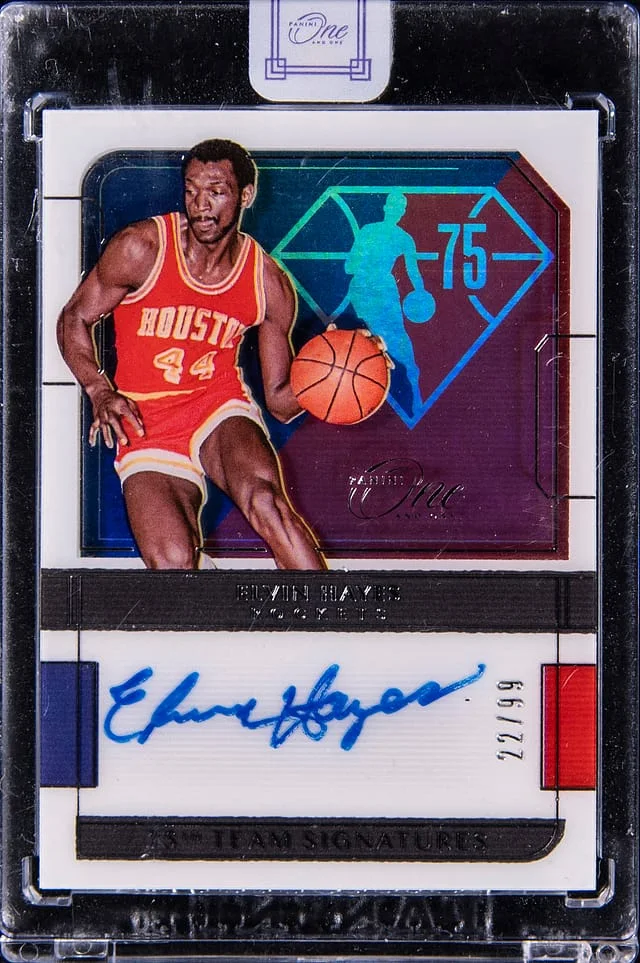2021-22 Panini One and One Elvin Hayes 75th Team Signatures #75-EHY card image