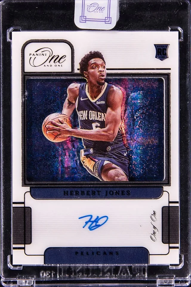2021-22 Panini One and One Herbert Jones Black #RA-HJN card image