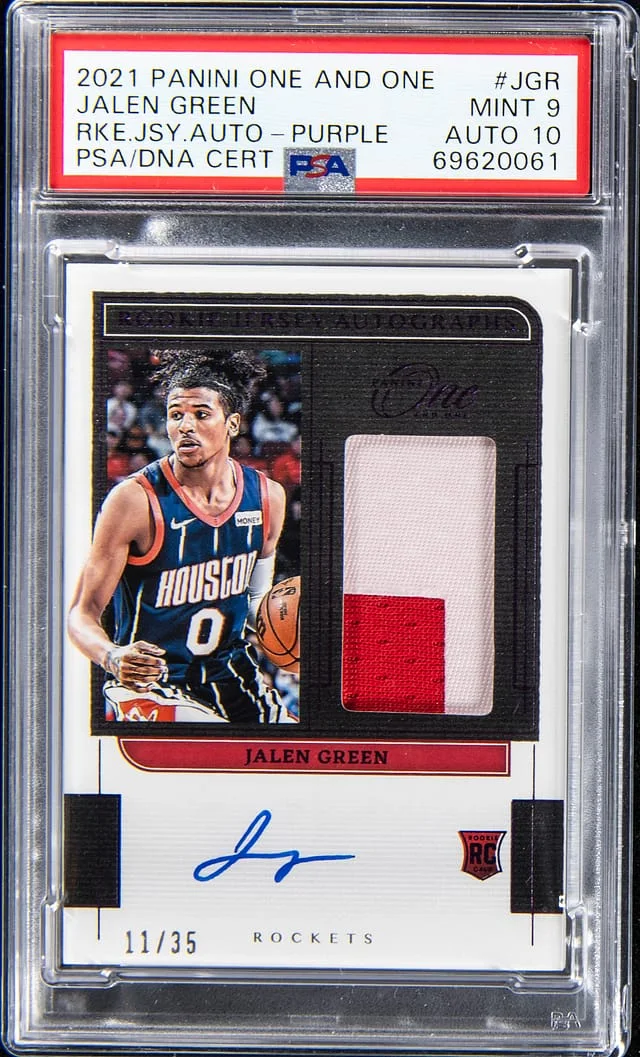 2021-22 Panini One and One Jalen Jersey Autograph Purple #RJ-JGR card image
