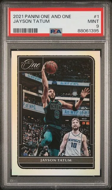 2021-22 Panini One and One Jayson Tatum #1 card image