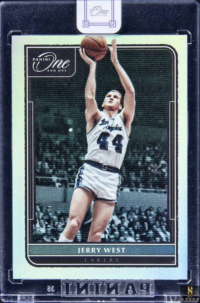 2021-22 Panini One and One Jerry West - Panini Encased #169 card image