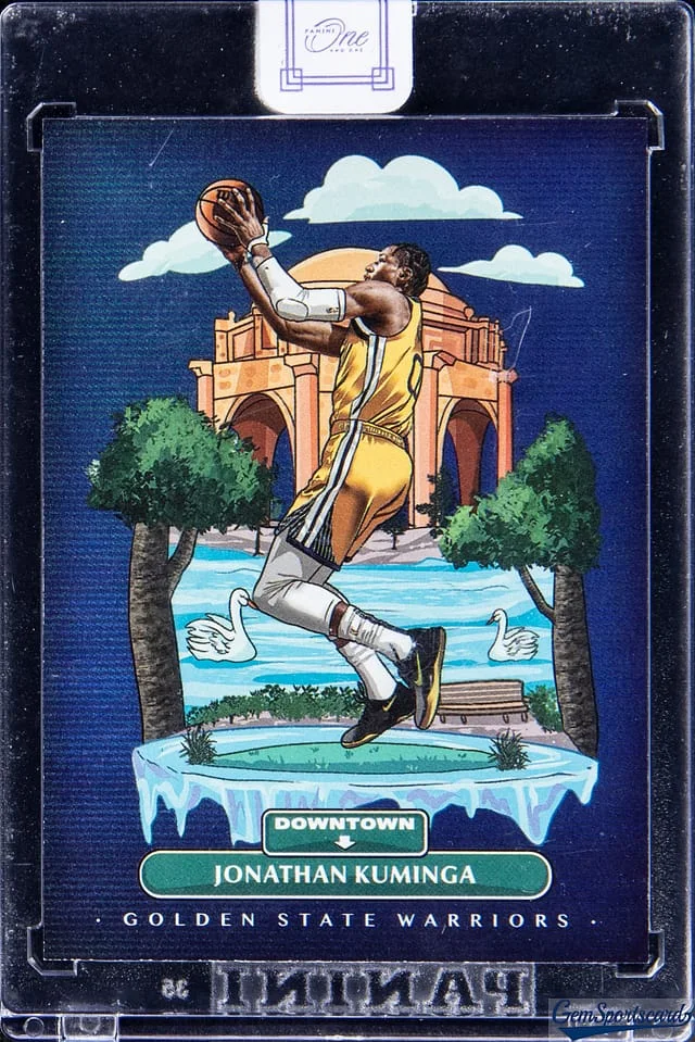 2021-22 Panini One and One Jonathan Kuminga - Panini Encased Downtown #14 card image