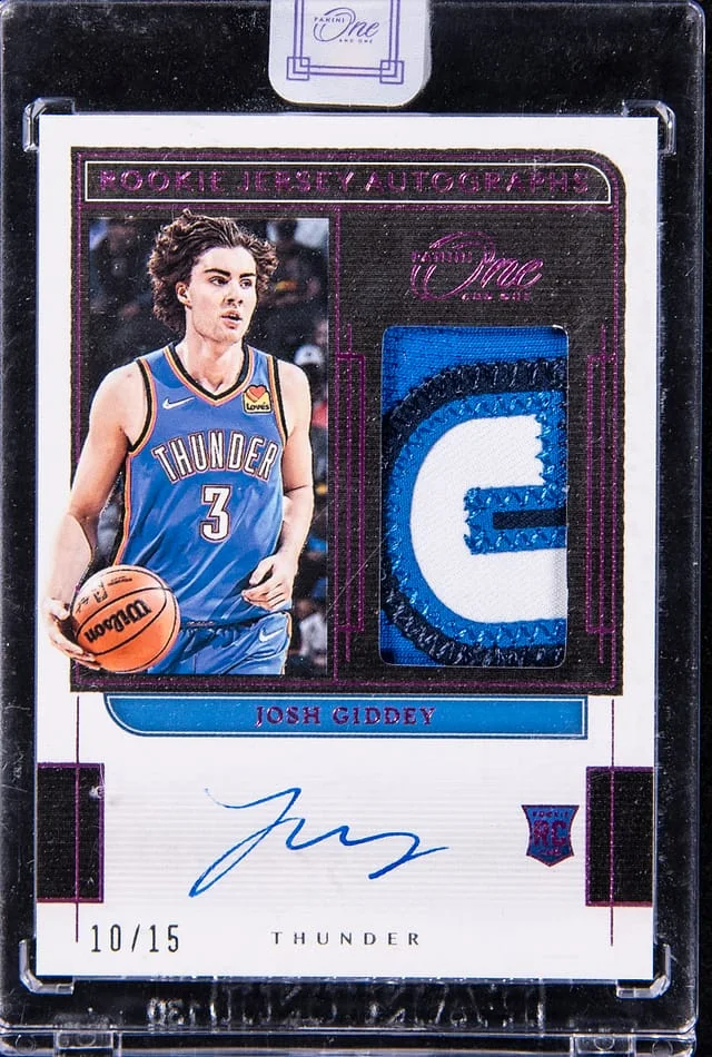2021-22 Panini One and One Jose Giddey Jersey Autographs FOTL Pink #RJ-JGD card image