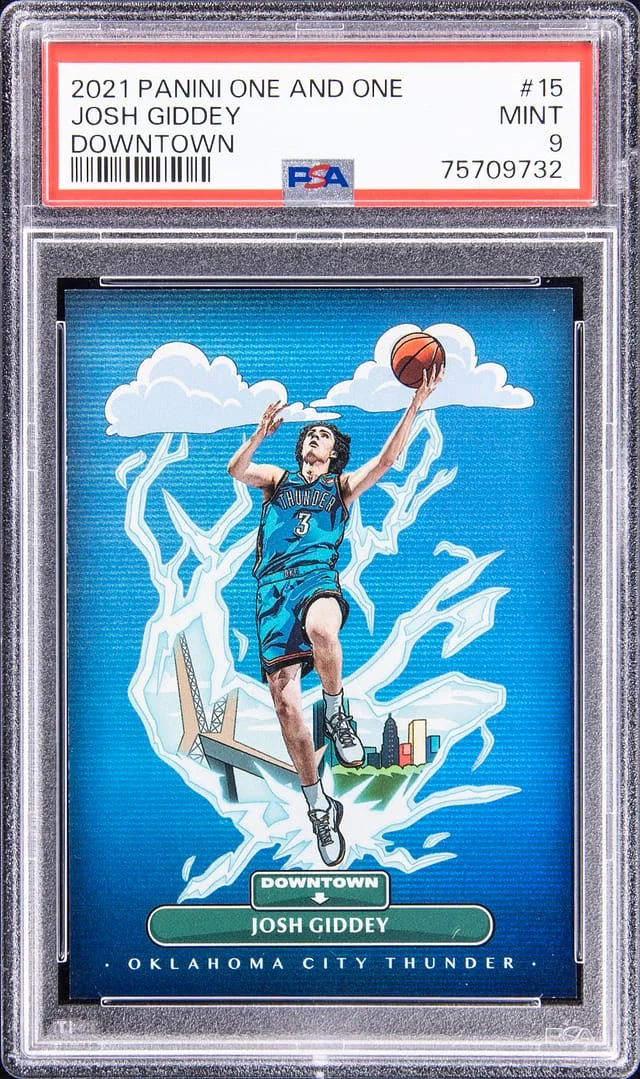 2021-22 Panini One and One Josh Giddey Downtown #15 card image