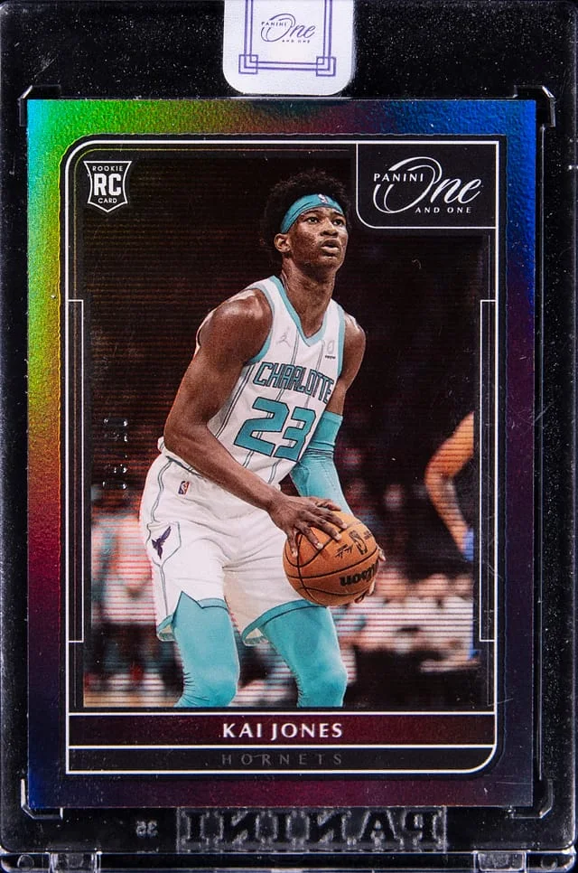 2021-22 Panini One and One Kai Jones - Panini Encased #126 card image